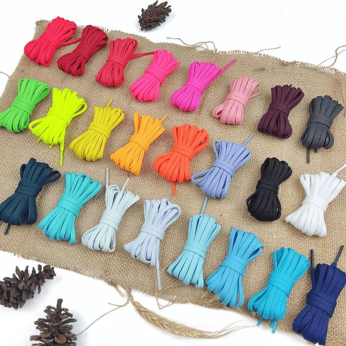 (Expert) Original Limited Tali Sepatu Futsal / Bola / Running Pipih Lebar 4mm