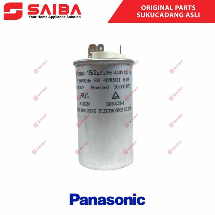 TERBARU! Kapasitor Ac PANASONIC 1/2 Pk (Capacitor Ac) Original 15+2 uf R32 R410