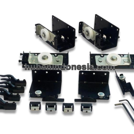 1 SET HUBEN YIMING - REL (3 METER) + RODA (2 PINTU) LEMARI SLIDING