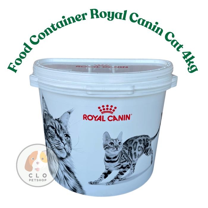 Food Container Royal Canin 4Kg Drum Simpan Makanan Kering Kucing