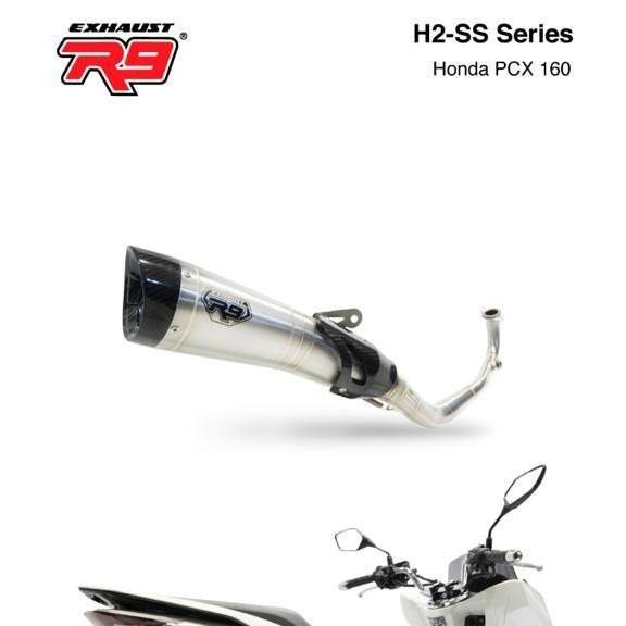 Knalpot R9 H2 SS Carbon Honda PCX 160 2021