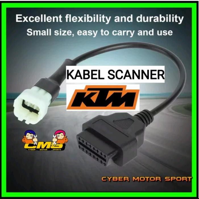 kabel scanner motor KTM 6pin. kabel diagnosa motor ktm ke obd2