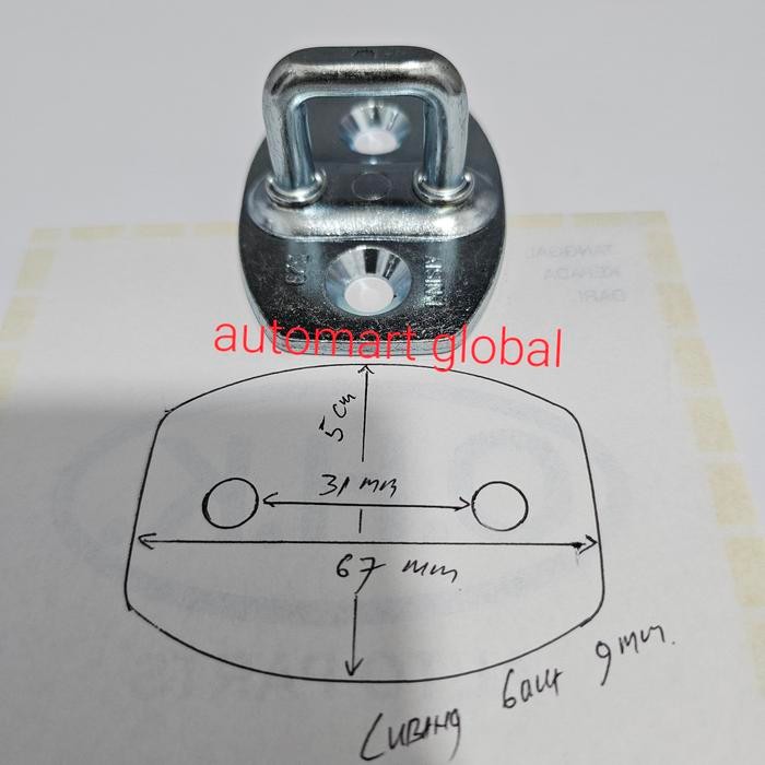 Striker Door Lock Carry Extra Futura T120Ss Aisin Original Kode 025
