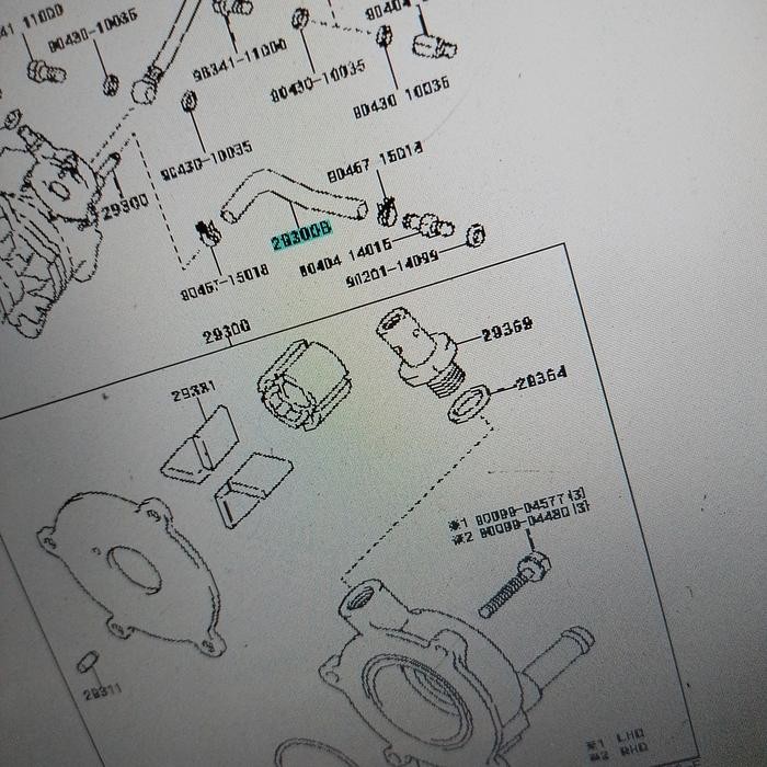 Selang Alternator Kijang Diesel Kode 080