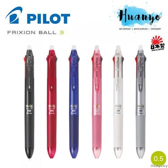 

Pulpen PILOT Frixion 3 IN 1 Erasable Pen LKFBS-60EF Slim