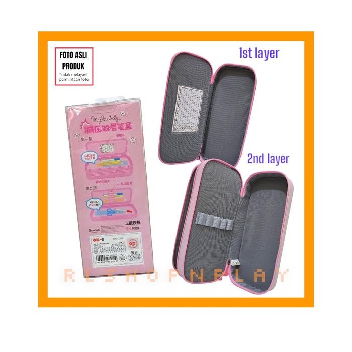 

Kotak Pensil 2 Lapis Sanrio My Melody Kuromi Cinnamonroll