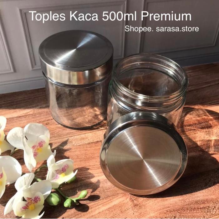 Harga Spesial (Grosir) Toples Jar Kaca Premium 500Ml Gram Packaging Beling Murah Akl6