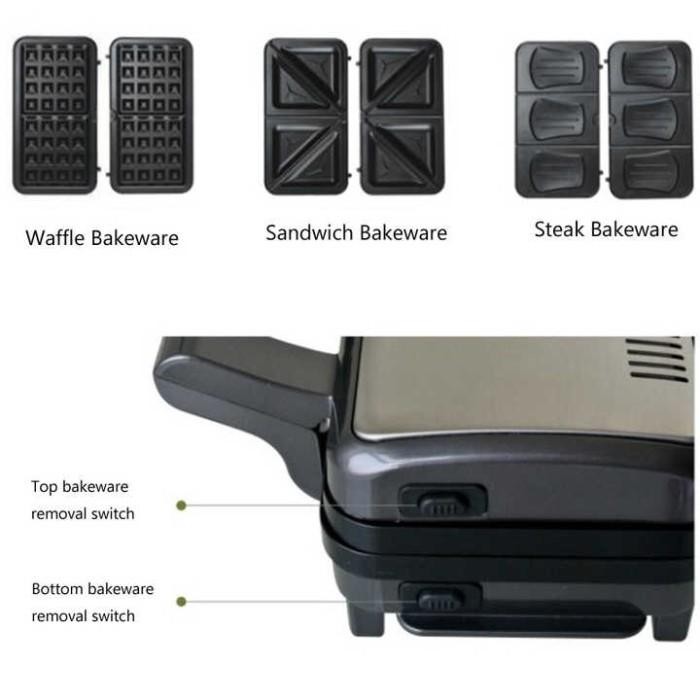 Cuisinart Sandwich and Waffle Maker mesin pembuat waffle cuisinart