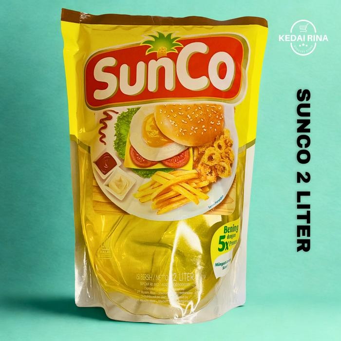 

SunCo Minyak Goreng 2 Liter Kemasan Refill pouch Promo - Sembako kebutuhan Dapur dan Masakan dengan