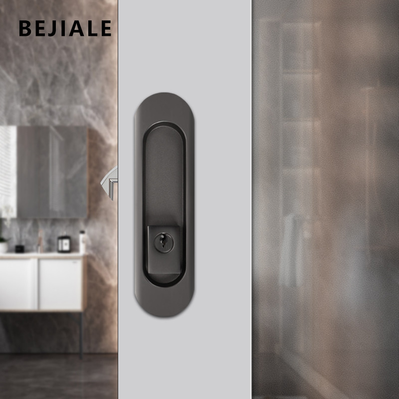 Sliding Door Lock Household Indoor Wooden Door Sliding Lock Recessed Sliding Door Hook Lock Balcony