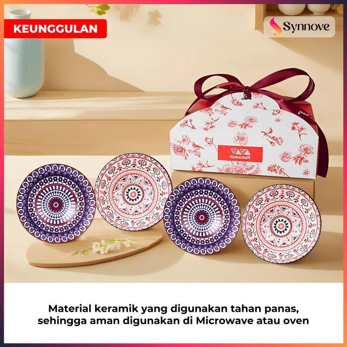 Set Piring Makan Dan Mangkok Mewah Piring Keramik Aesthetic Hampers Piring Keramik Set Hadiah