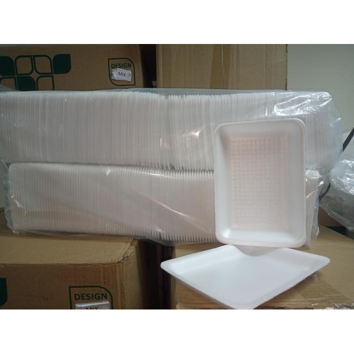 FOAM TRAY TR 2 - STYROFOAM TRAY BUAH TR2 - ISI 250PCS