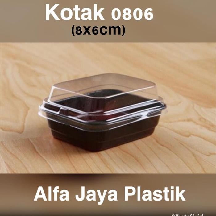 tempat mika kotak 06/ kue / tart isi 100