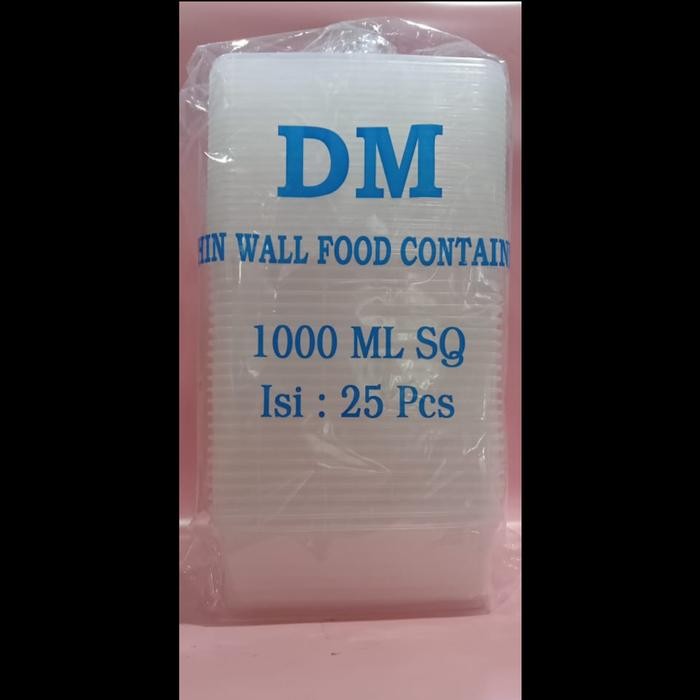 Thinwall Kotak 1000ml DM 25pcs