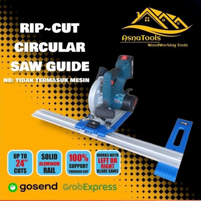 Best Seller Rip-Cut Circular Saw Guide Precision Edge Guide Power Saw Termurah