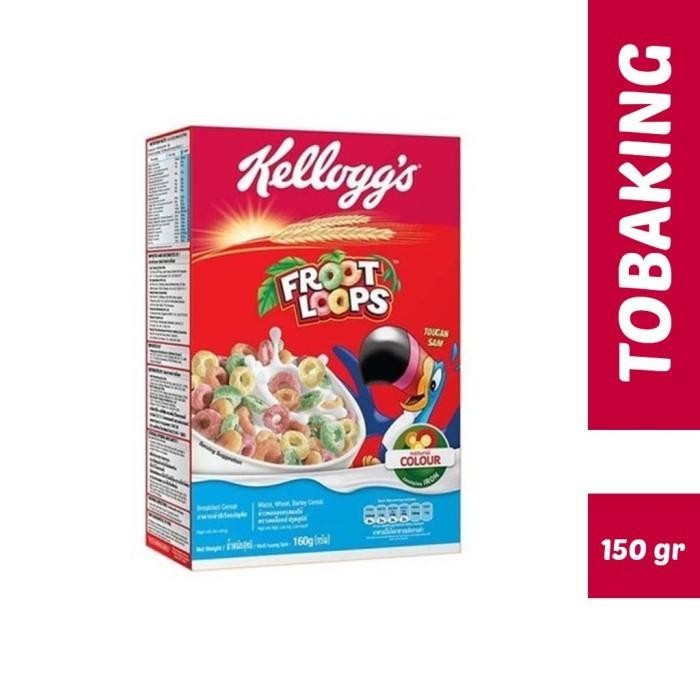 

(Expert) Kelloggs Froot Loops 160 gr Cereal Ring rasa buah Sereal Kellogg's