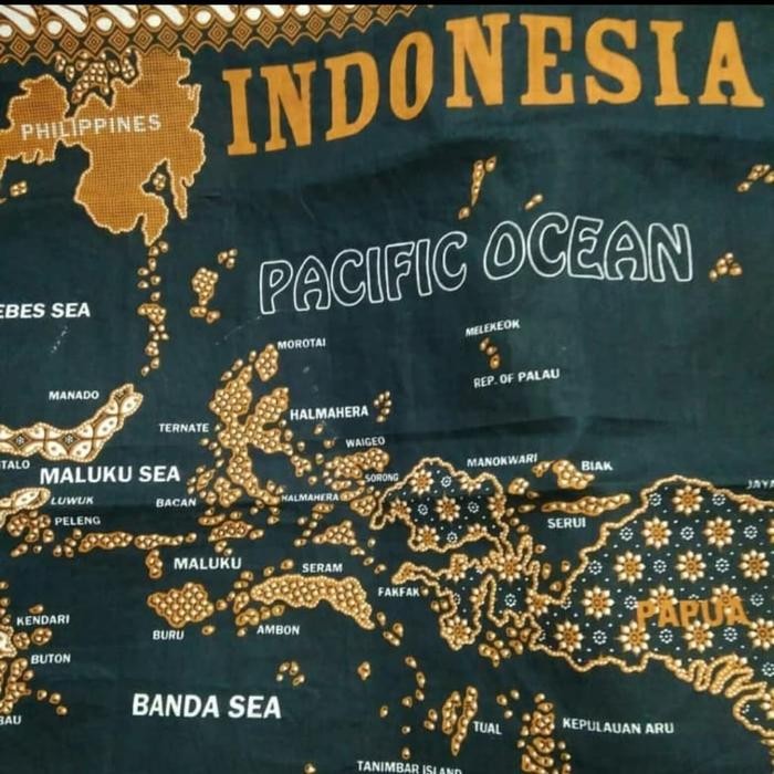 

peta batik Indonesia - sogan map , oleh-oleh khas indonesia gift