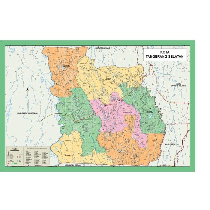 

peta Kota Tangerang Selatan lembaran