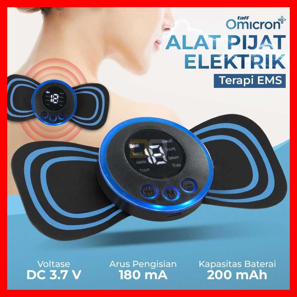 Alat Pijat Leher Elektrik EMS Tempel Terapi Pijet Massager TaffOmicron TMS17