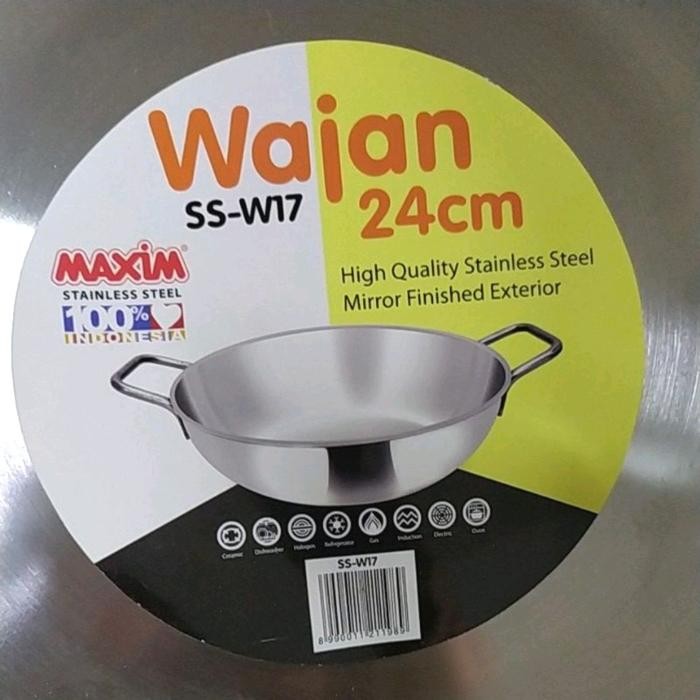 Wajan Stainless Steel Maxim 24 Cm