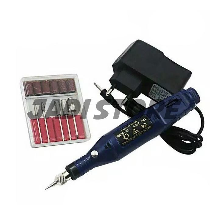 (Expert) Gerinda Mini Set Tangan Bor Grinder Drill Set Alat Ukir Piring Keramik dan Sendok Akrilik