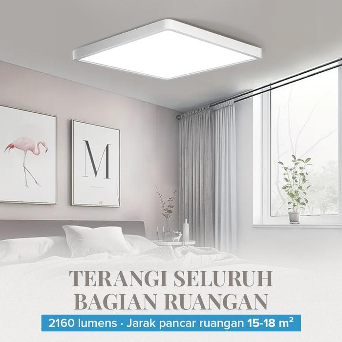 Ceiling Light Lampu Plafon Kotak 40 x 40 cm lampu LED Ceiling 24W & 48W Light Cool White 6000K lampu