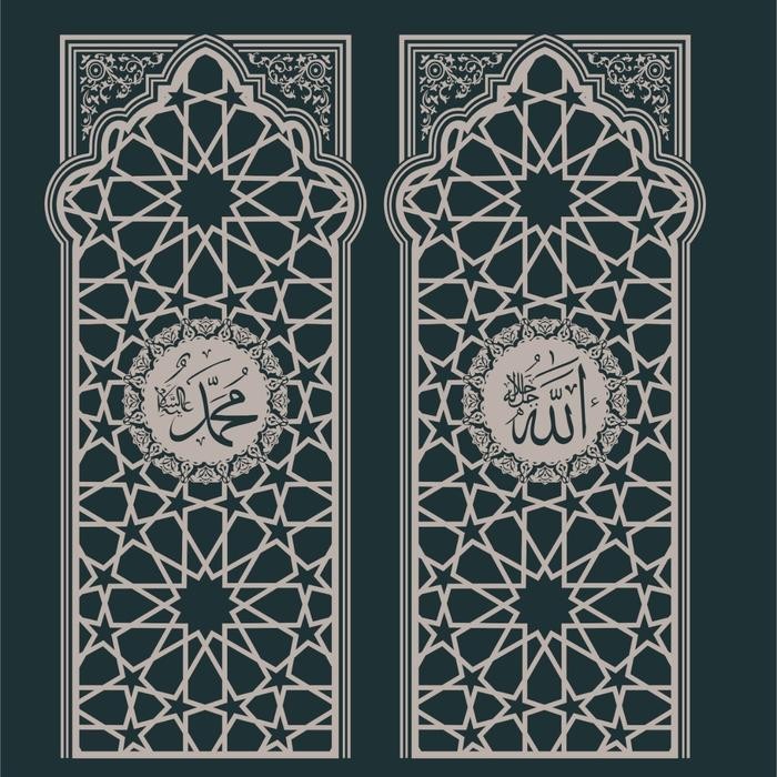 stiker jendela masjid sanblast