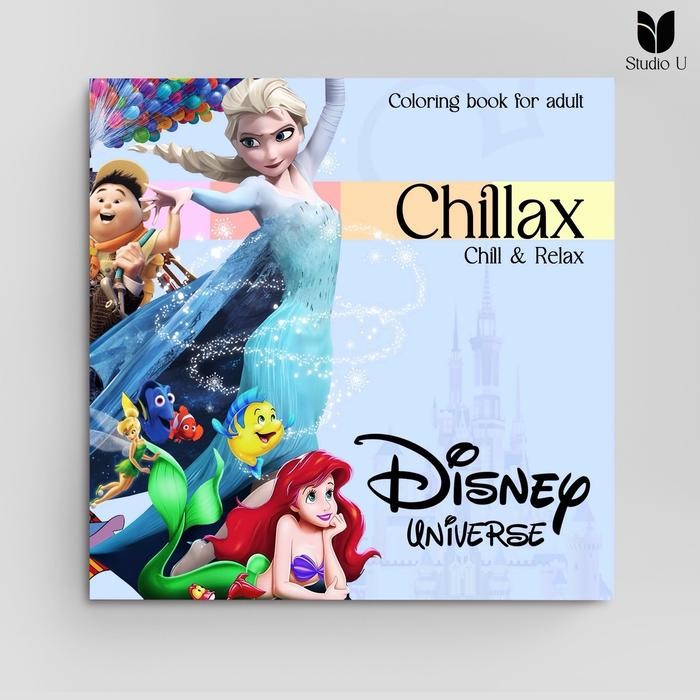 

[CHILLAX] ADULT COLORING BOOK (BUKU MEWARNAI DEWASA) VOL #2 - ANIME, DESAIN INTERIOR KODE 120
