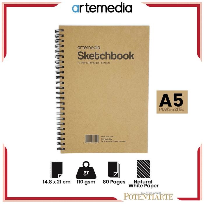 

BUKU SKETSA ARTEMEDIA SKETCHBOOK WIRED CRAFT COVER JILID SPIRAL KODE 491
