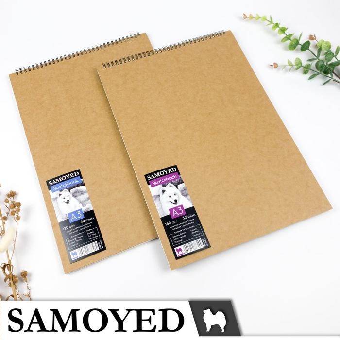 

BUKU GAMBAR / SKETSA / DRAWING / SKETCH BOOK / PAD / SKETCHBOOK / SKETCHPAD A3 120 / 160 GSM SAMOYED