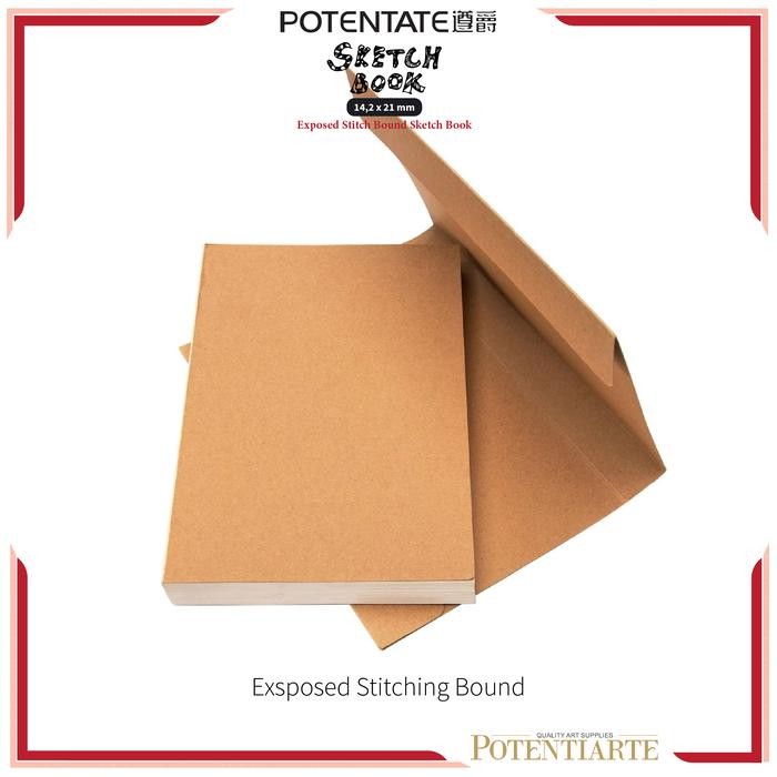 

BUKU SKETSA POTENTATE 14,2X21CM EXPOSED STITCH BOUND SKETCHBOOK KODE 1128