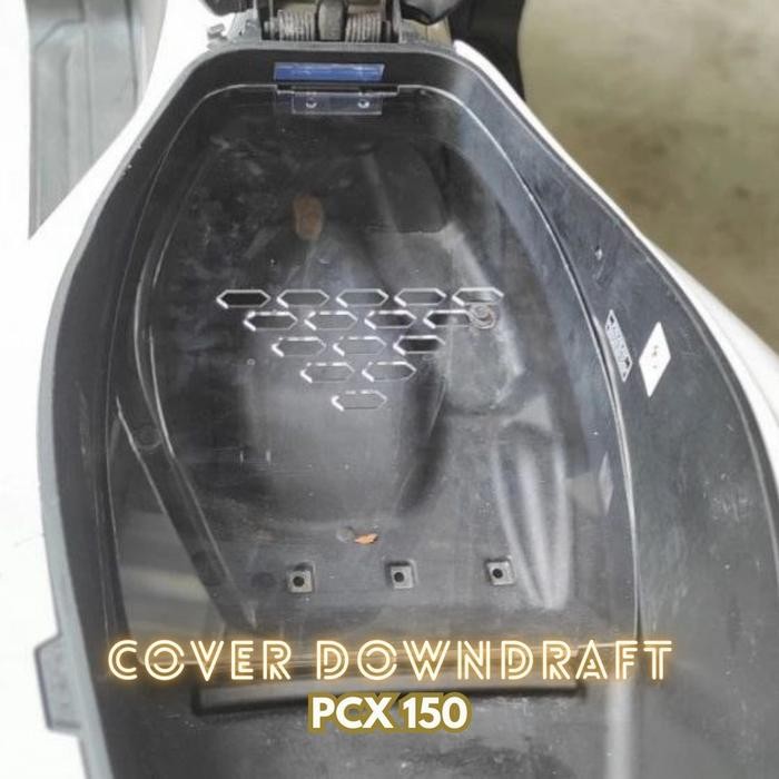 COVER SEKAT BAGASI DOWNDRAFT PCX 150/160, pcx CBU, TEBAL 5MM, SEKAT BAGASI AKRILIK DOWNDRAFT PCX