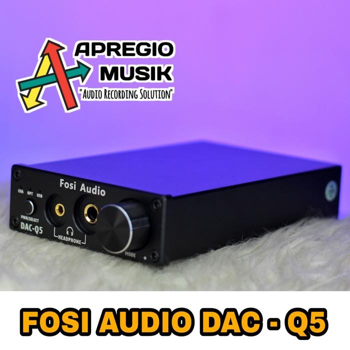 Fosi Audio Dac Q5 Converter Headphone Amplifier 24Bit 192Khz