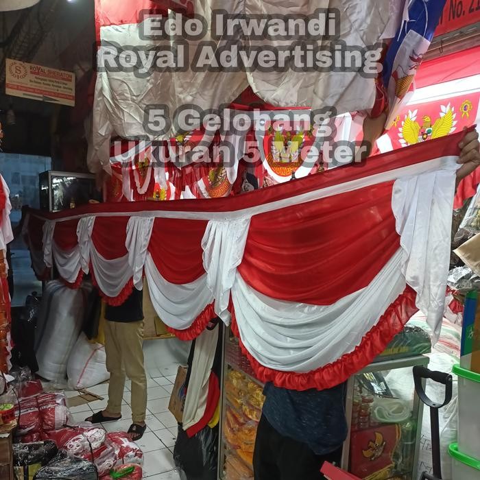 

Terlaris Bendera Vitrase Merah Putih Panjang 5 Meter 5 Gelombang Berkualitas SALE