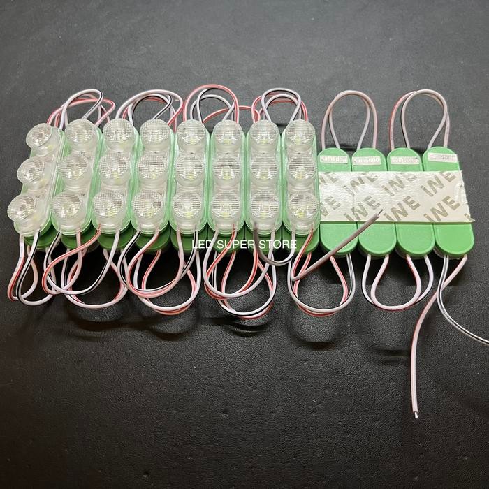 [100pc] Module SAMSUNG LED 6520 3 mata 24v 3w Waterproof CE ROHS