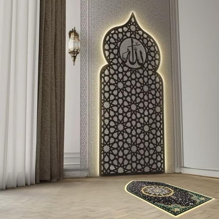 Hiasan Dinding Mihrab Mushola Kubah Rafah