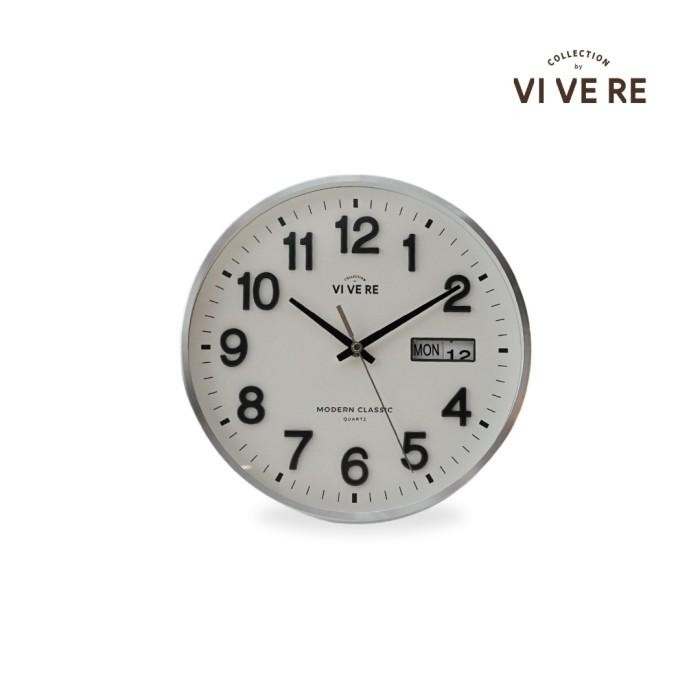 VIVERE Jam Dinding Elio White Black