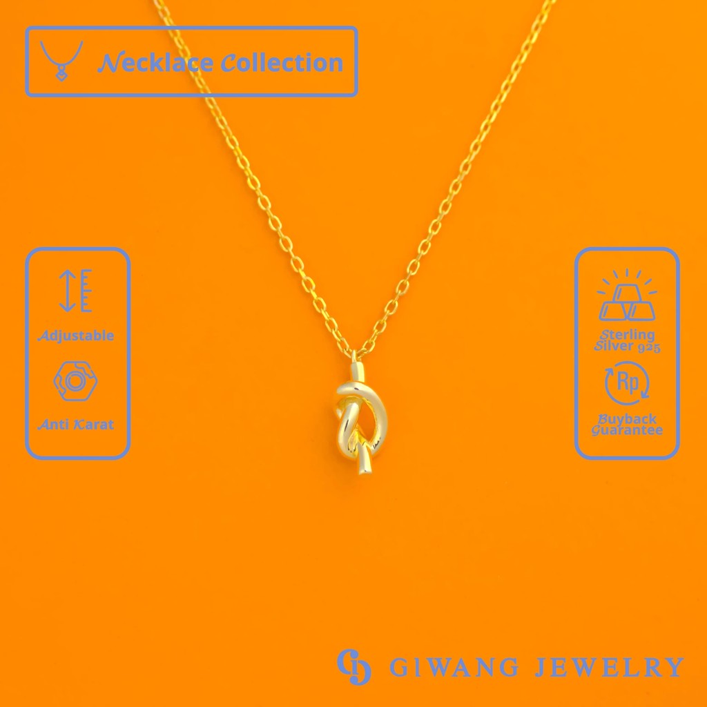 Giwang Jewelry - 'Infinity Loop' Necklace Kalung Perak 925 Sterling Silver