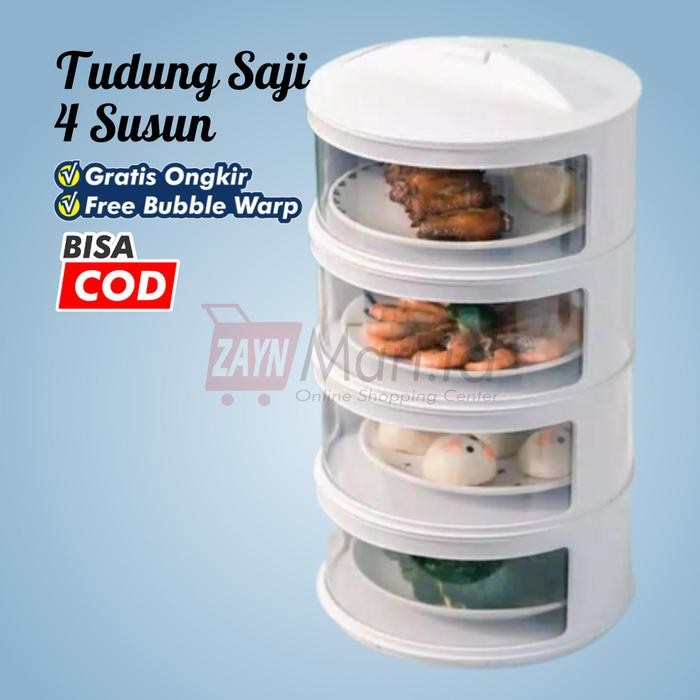 PREMIUM zmid TUDUNG SAJI [ 4 SUSUN ] TUDUNG SAJI SUSUN 4 / RAK PENUTUP MAKANAN