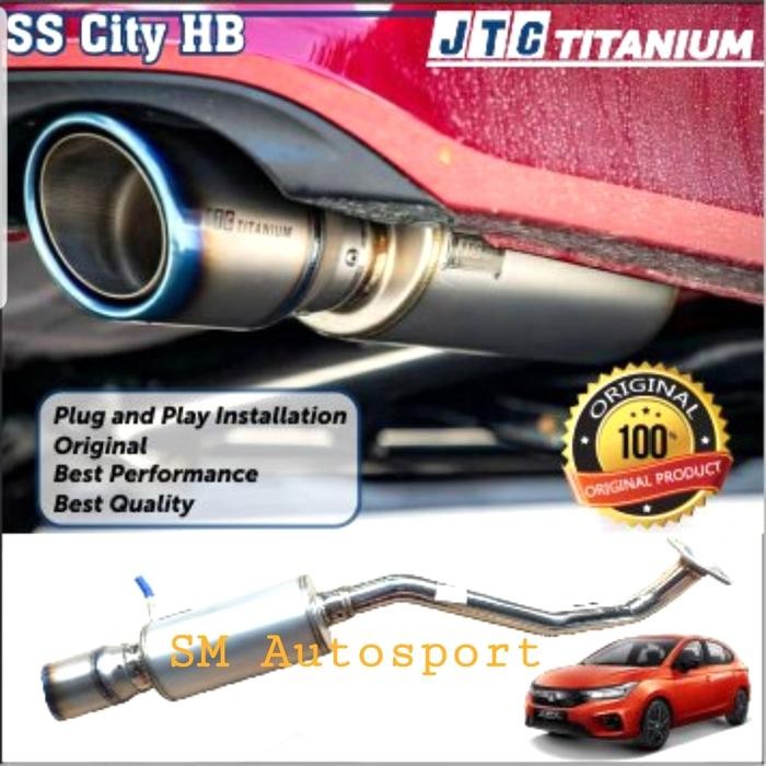 PREMIUM JTC S.S Racing Titanium Muffler Knalpot HONDA City Hatchback GN 2021+