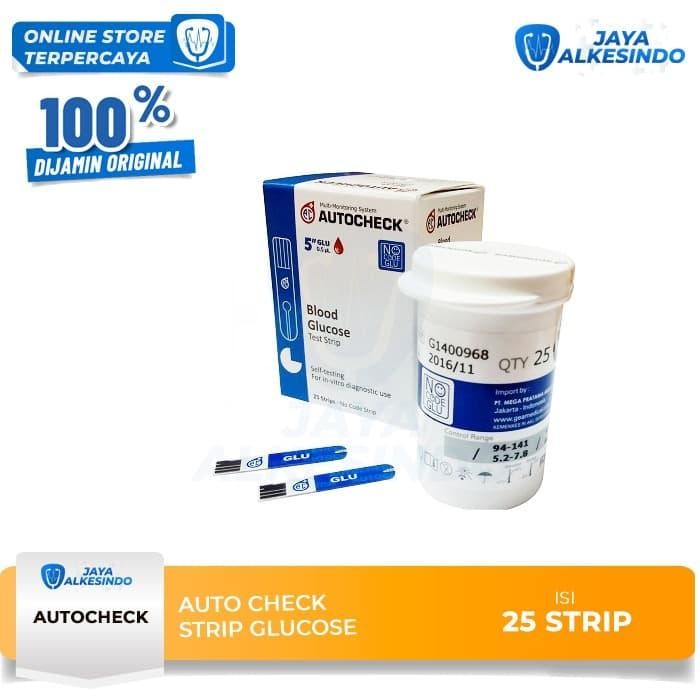 Strip gula darah autocheck - autocheck glucose strip