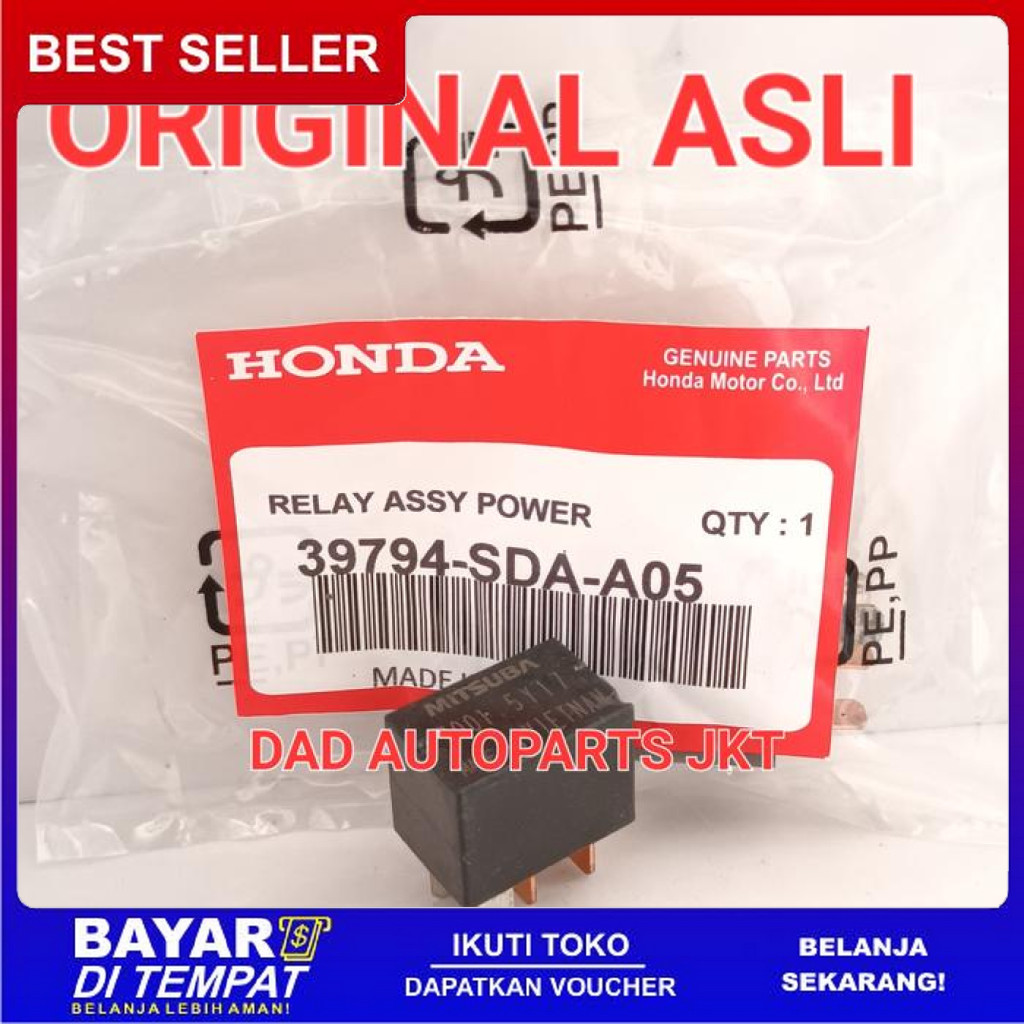 FREE ONGKIR RELAY AC RELLAY AC HONDA JAZZ CRV CIVIC 12V ORIGINAL ASLI BISA COD