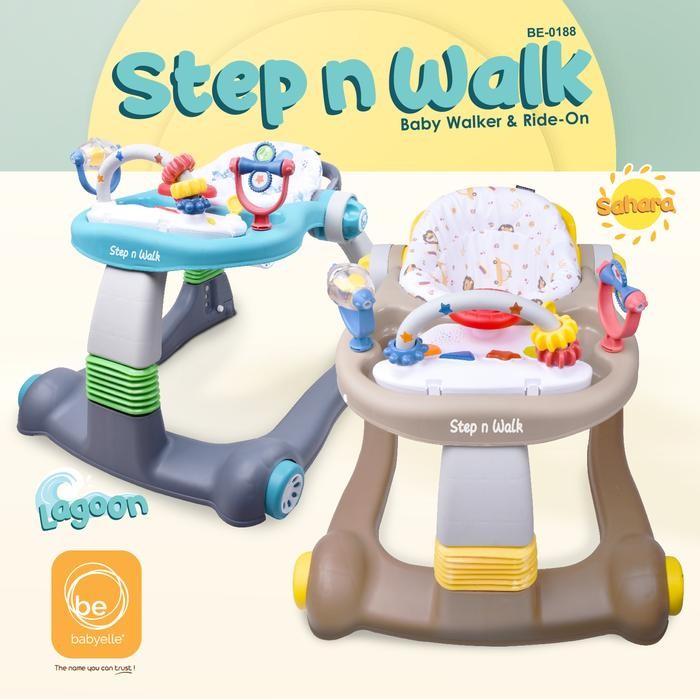 [Ready] Babyelle - 2 In 1 Walker Dengan Roda Untuk Anak-Anak
