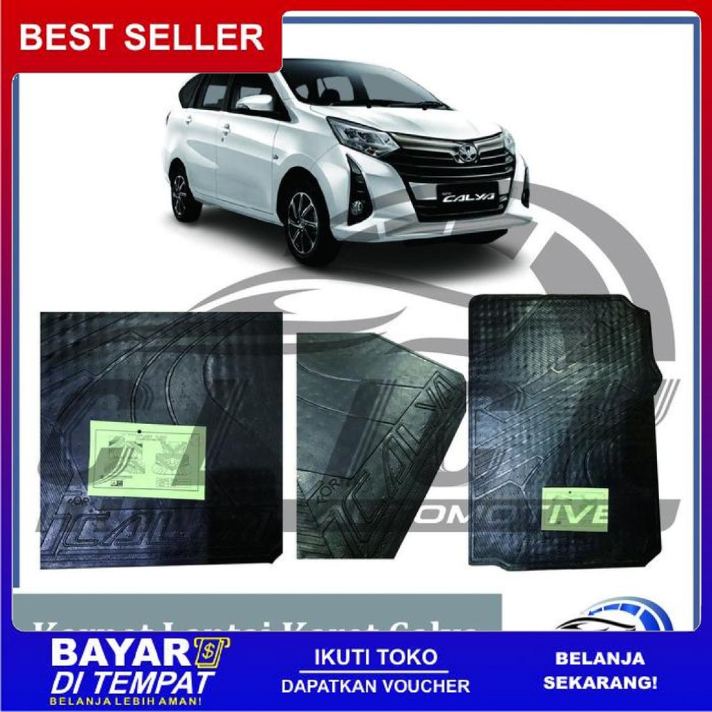 FREE ONGKIR KARPET LANTAI KARET CALYA SATU SET KARPET LANTAI KARET MOBIL CALYA KARPET ALAS MOBIL