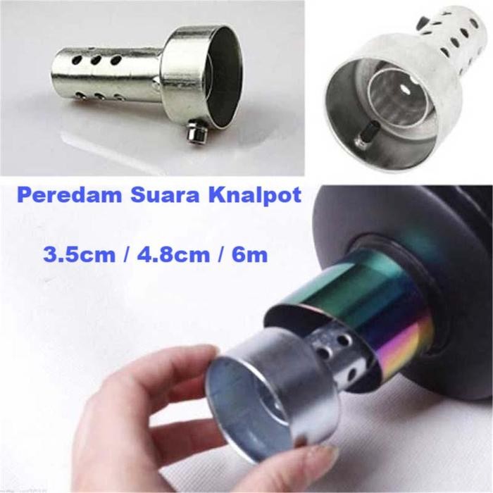 PREMIUM Peredam Suara Knalpot Universal Peredam Knalpot Racing Motor Stainless Muffler Peredam Suara