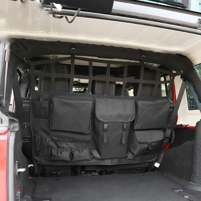PREMIUM Tas Organizer Bagasi Jeep Wrangler JK JT JL Empat Pintu 2007-2018 / Aksesoris Interior Jeep