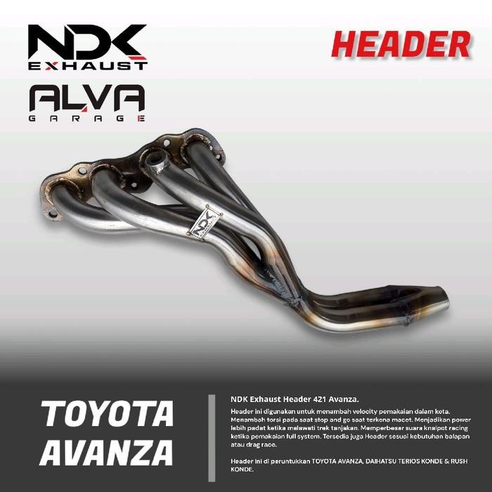 PREMIUM NDK Exhaust - Header Racing Avanza merk NDK Knalpot Racing Mobil Avanza NDK Exhaust Asli