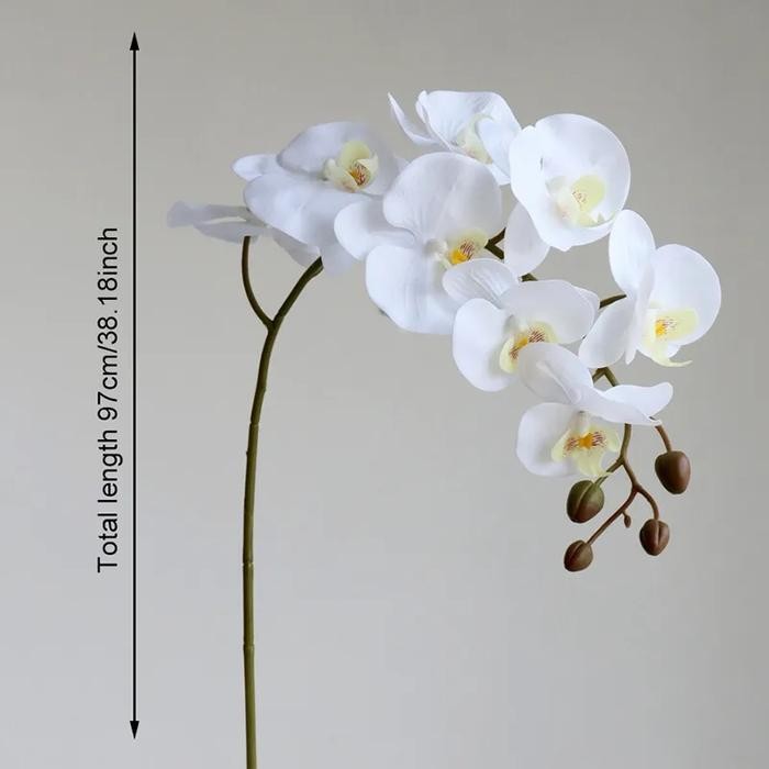 BEST SELLER Bunga Anggrek Artificial Latex Import Premium-Anggrek Motif