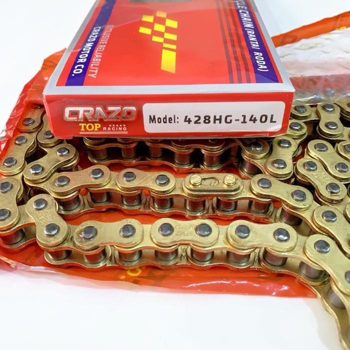 Rantai Gold 428Hg-140L Klx 150 / Trail / Crf 150 / Wr 155 / R15 / Xabre / Vixion New Universal Motor