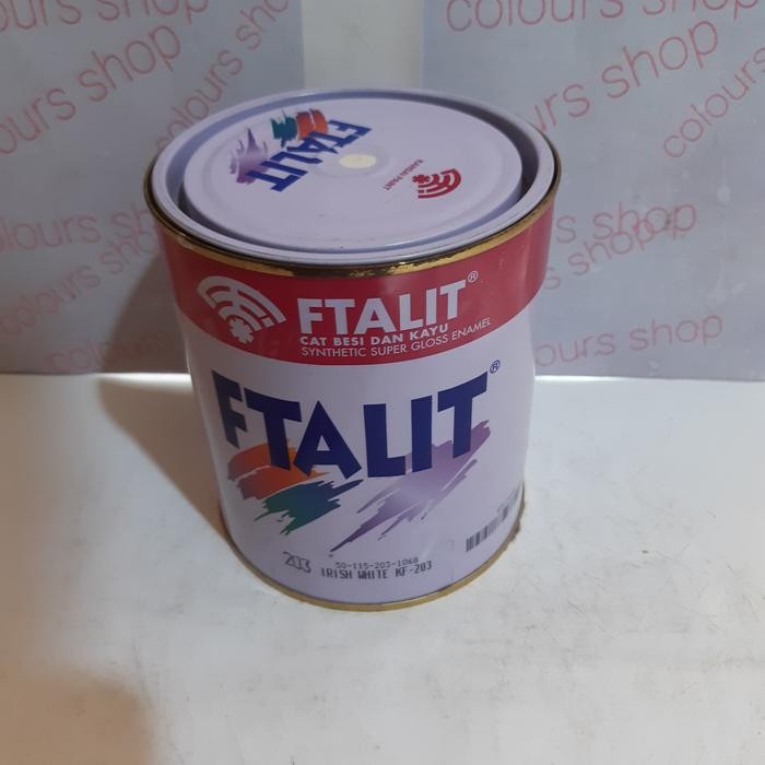CAT FTALIT KAYU BESI IRISH WHITE 203 ISI 1KG